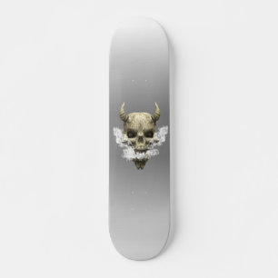 Skateboard för demon Skull-rökning