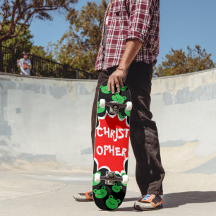 Skateboard för eget namn för grov Tecknad