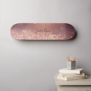 Skateboard för eget namn för ro Glitter