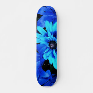 Skateboard för elektriskt Blåa blommor