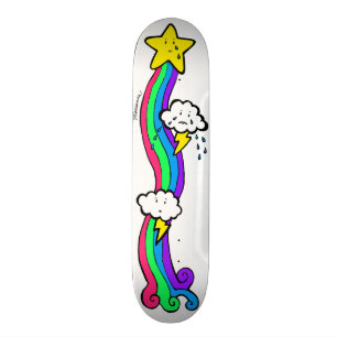 Skateboard för Emo regnbågeanpassningsbar Bräda 21,5 Cm