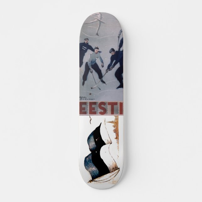 Skateboard för estniska vinterspel (Framsida)