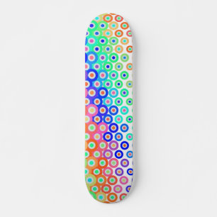 Skateboard för färgade Retrocirklar