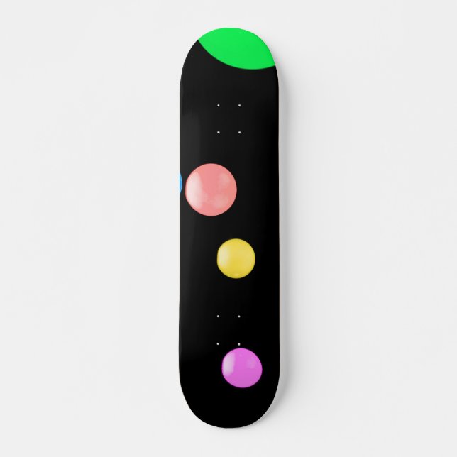 Skateboard för färgat Bollar (Framsida)