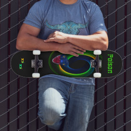 Skateboard för färglöst Abstrakt-ögonblicksbild