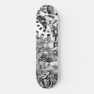 Skateboard för Flagga-däck för cellkompass Ange