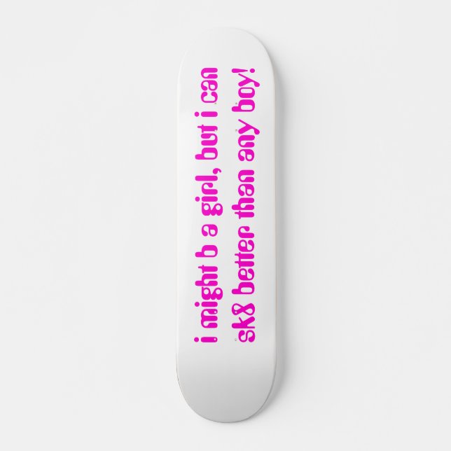 SKATEBOARD FÖR FLICKOR ENDAST (Framsida)
