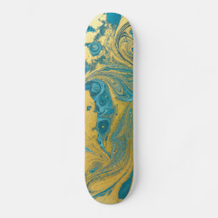 Skateboard för flytande konsfärger