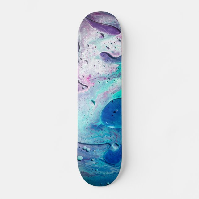 Skateboard för flytande konsfärger (Framsida)