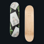 Skateboard för fotokamouflage<br><div class="desc">Anpassa den här bildskärmen med 3 foton. Modern kamouflage-design. Gör en underbar gåva. Använda mallen som ska anpassas.</div>