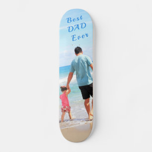 Skateboard för fototext - Bästa PAPPA någonsin