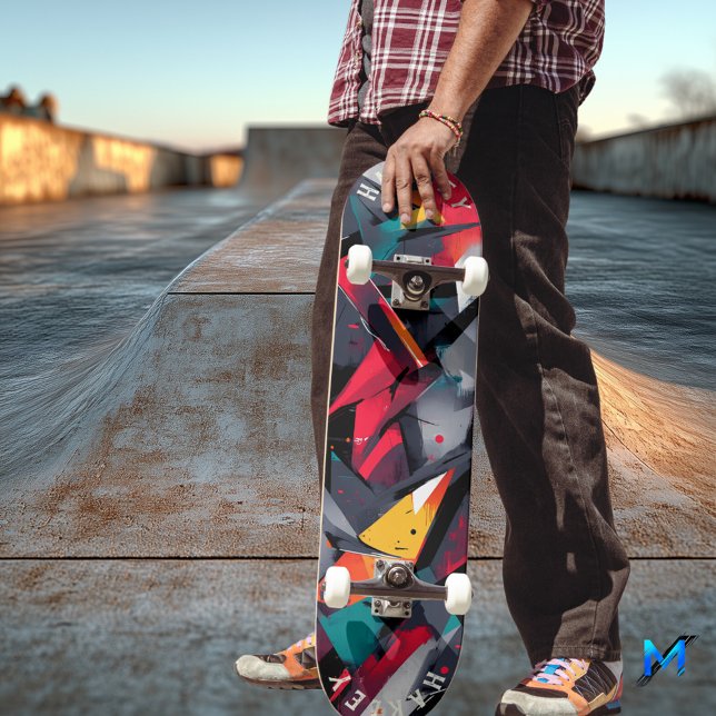 Skateboard för geometrisk Abstrakt - djärv modern  (Skapare uppladdad)