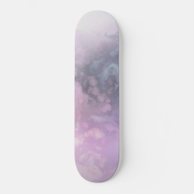Skateboard för giftig gasgrafik (Rosa Cream Blue) (Framsida)