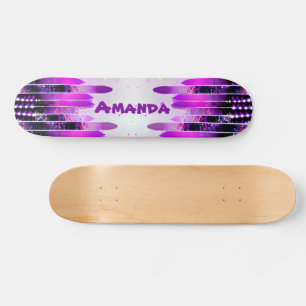 Skateboard för glitter Dricks Girly Namn Personlig