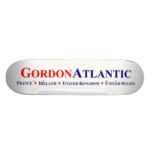 Skateboard för Gordon atlantisk Trans.-Atlanten Bräda 19,5 Cm