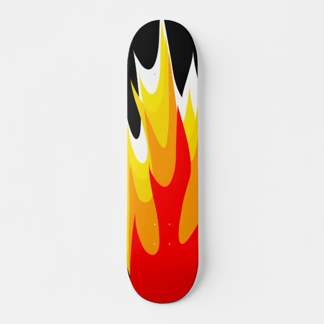 Skateboard för grafisk flamma bräda 20 cm (Framsida)