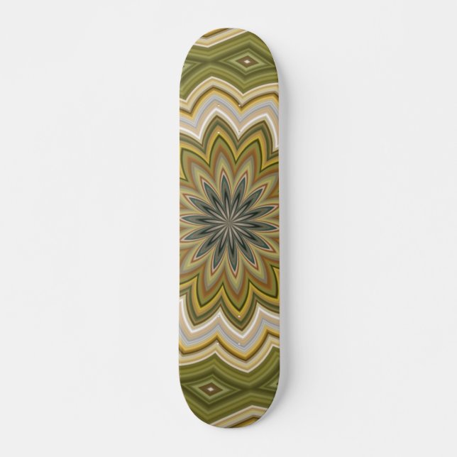 Skateboard för Grönt av abstrakt Bräda 20,5 Cm (Framsida)