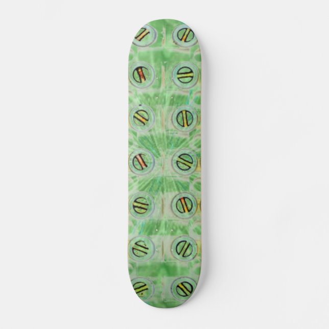 Skateboard för Grönt av peacock Bräda 20,5 Cm (Framsida)
