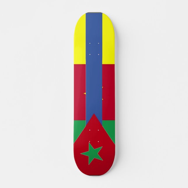 Skateboard för grönt Star (Framsida)