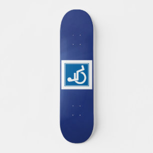 Skateboard för Handicap-tecken
