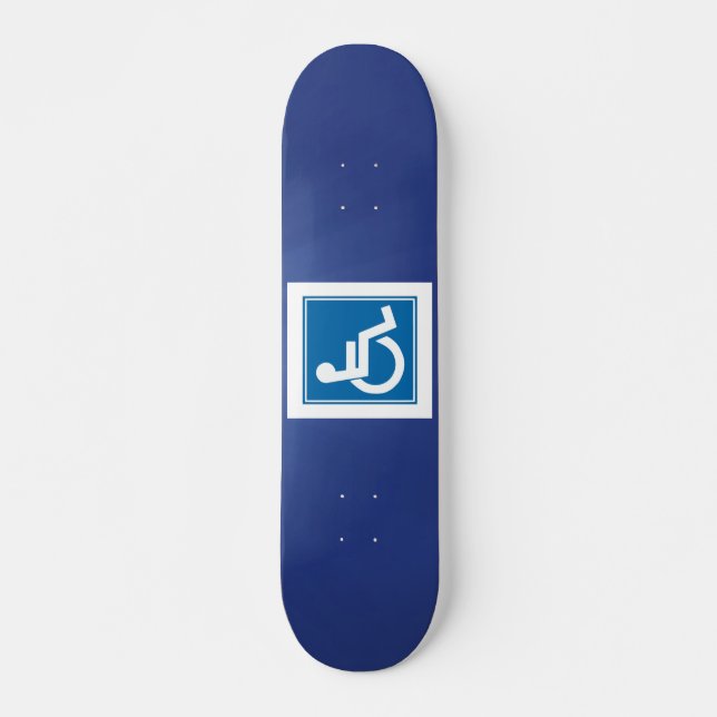 Skateboard för Handicap-tecken (Framsida)