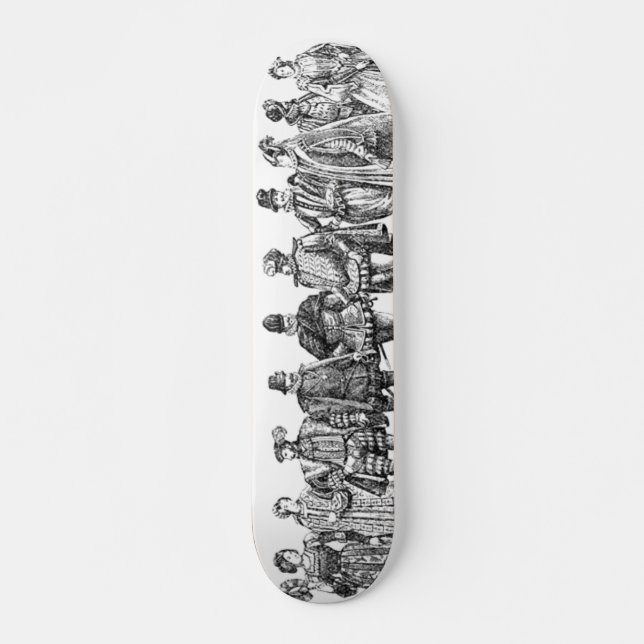 Skateboard för historiska kostnader bräda 19,5 cm (Framsida)