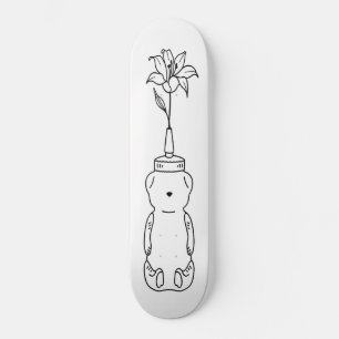 Skateboard för honungsbjörn Deluxe Flower Whiteout