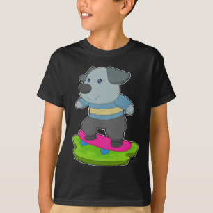 Skateboard för hund Skater T Shirt