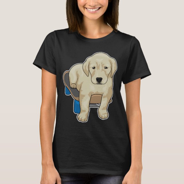 Skateboard för hund Skater T Shirt (Framsida)