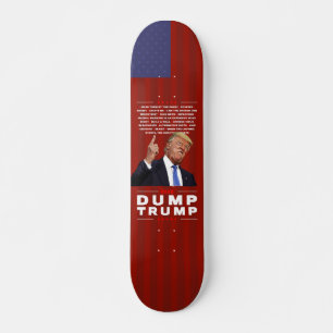 Skateboard för illustration av Dumpa Trump 2020