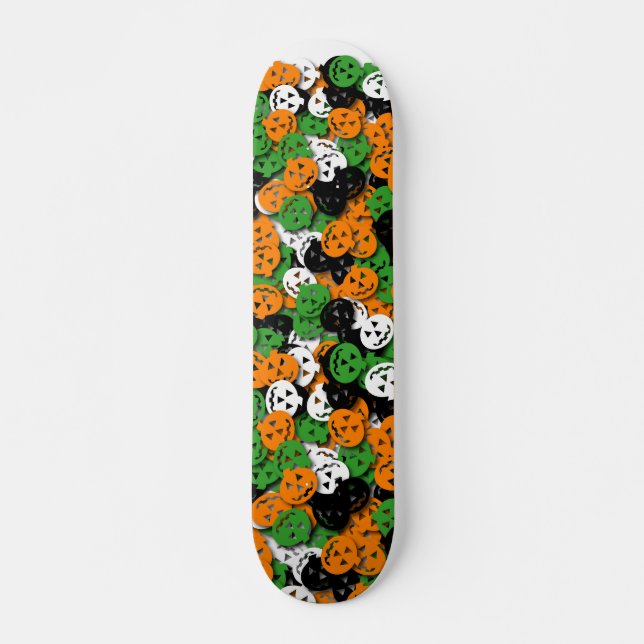 Skateboard för jackO'Lantern konfettiar (Framsida)