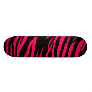 Skateboard för komp för svart zebra tryck för