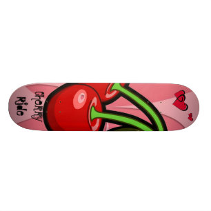 Skateboard "för körsbärsröd ritt"