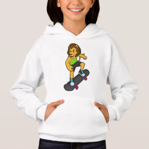 Skateboard för lejon Skater T Shirt