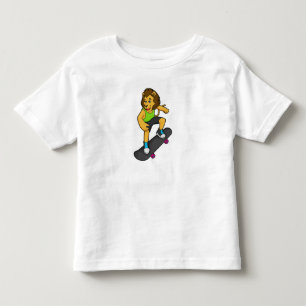 Skateboard för lejon Skater T Shirt