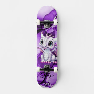 Skateboard för lila-drake