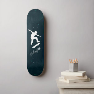 Skateboard för marin blå enkel modern Anpassningsb