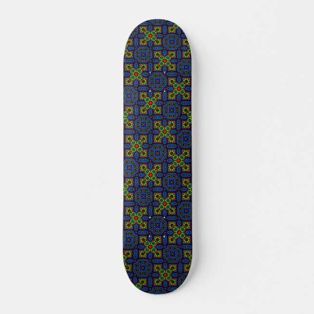Skateboard för modern Coola och Trendig Dot Art (Framsida)