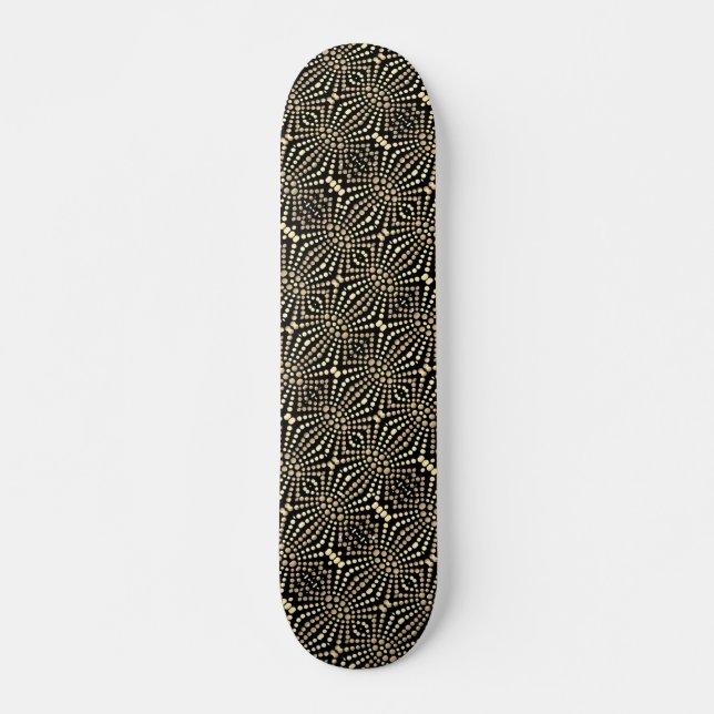Skateboard för modern Coola och Trendig Dot Art (Framsida)