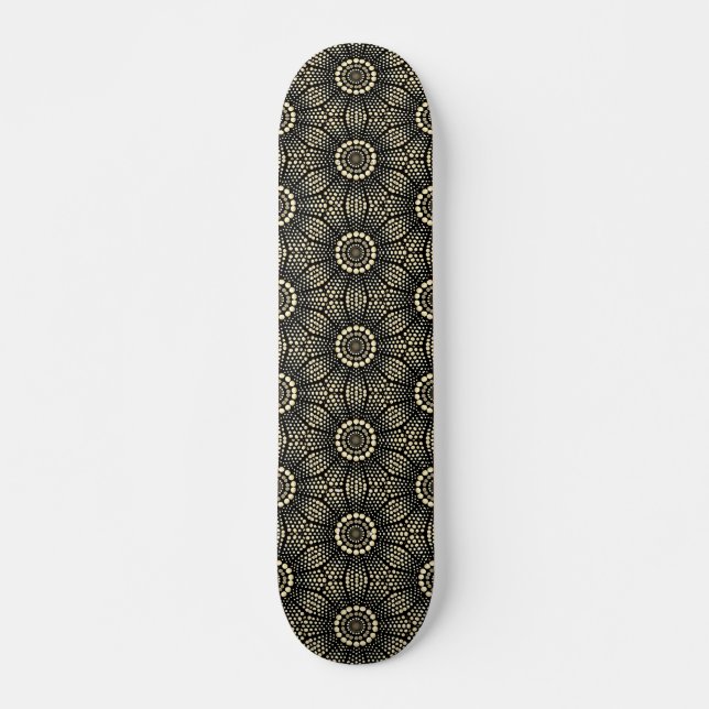 Skateboard för modern Coola och Trendig Dot Art (Framsida)