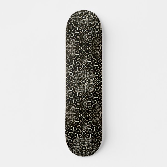 Skateboard för modern Coola och Trendig Dot Art (Framsida)