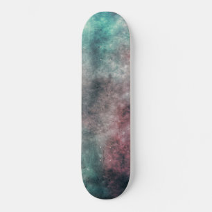 Skateboard för moln av teal och ro