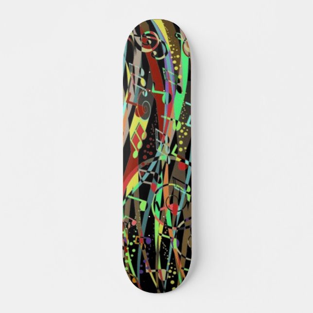 Skateboard för musikbakgrund bräda 19,5 cm (Framsida)