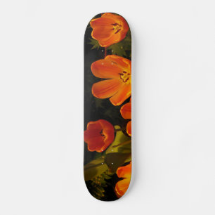Skateboard för orange bräda 20,5 cm