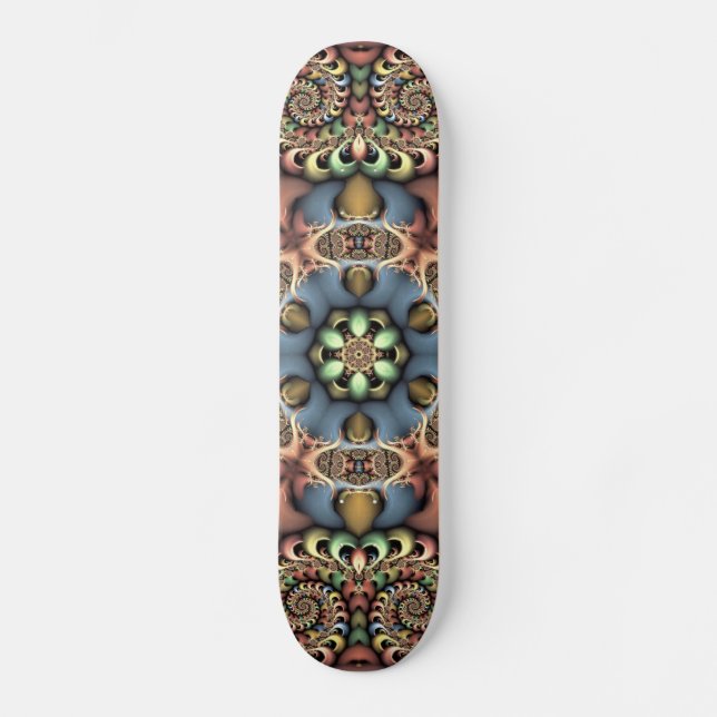 Skateboard för pastellblommor (Framsida)