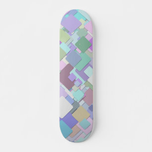 Skateboard för pastellkvadrater