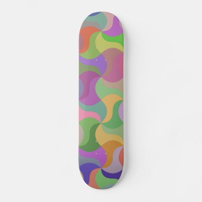Skateboard för pastellmosaik (Framsida)