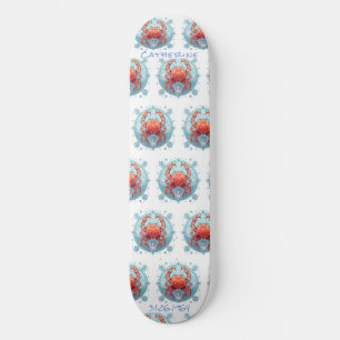 Skateboard för personlig Cancer Crab Astrology