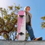 Skateboard för personlig - lägg till ditt namn<br><div class="desc">Rengör design som du kan lägga till ett meddelande för Namn / Anpassningsbar till. Perfektens gåva till Skaterna i din familj!</div>