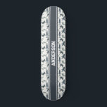 Skateboard för personlig Shark | Vattenfärgshajar<br><div class="desc">Krysta i stil med den här Personligen i Shark Skateboard från Beach Klubb Sharks Collection! Den här skateboard har en levande vattenfärgsdesign med dynamiska underbara hajar och hammerhead-hajar och är säker på att den kommer att stå upp. Bandet accentueras med ett elegant marint och vitt rand-band, där du kan anpassa...</div>